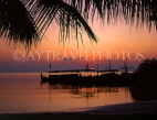 MALDIVE ISLANDS, sunset and Dhoni's (traditional fishing boats), MAL237JPL