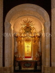 MALLORCA, Palma, La Seu Cathedral, interior and stained golden cross altar, SPN1258JPL