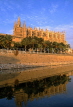 MALLORCA, Palma, Palma Cathedral, and reflection, SPN1231JPL