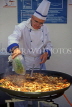 MALLORCA, Palma, chef cooking Paella dish, MAL125JPL