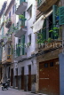 MALLORCA, Palma, old town street, houses with balconies, SPN1245JPL