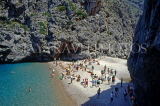 MALLORCA, Sa Calobra, beach and sunbathers, MAL100JPL