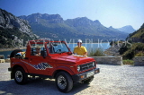 MALLORCA, tourists with hire car (jeep), MAL122JPL