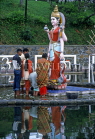 MAURITIUS, Grand Basin, lakeside Shiva Parivar Hindu Temple, statue, MRU268JPL
