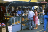MAURITIUS, Quatre Bornes Market, snacks stall, MRU242JPL