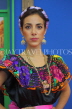 MEXICO, Chiapas, Chiapaneco woman in traditional dance costume, MEX711JPL