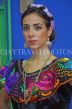 MEXICO, Chiapas, Chiapaneco woman in traditional dance costume, MEX712JPL