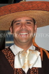 MEXICO, Mariachi (portrait) wearing a sombrero, MEX759JPL