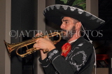 MEXICO, Mexico City, Mariachi playing trumpet, MEX760JPL