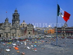 MEXICO, Mexico City, Plaza de la Constitucion and Metropolina Cathedral, MEX559JPL