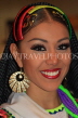 MEXICO, Nayarit, Cora Indian girl in traditional dress, headgear, MEX660JPL