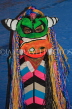 MEXICO, Nayarit, costumed dancer in festival, MEX663JPL