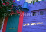 MEXICO, Puerto Vallarta, brightly painted house in Gringo Gulch, MEX74JPL