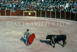 MEXICO, Yucatan, CANCUN, Bullfight, Matador and bull, MEX599JPL