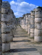 MEXICO, Yucatan, CHICHEN ITZA, Temple of Warriors, Mercado, carved columns, MEX601JPL
