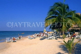 MEXICO, Yucatan, COZUMEL, beach and sunbathers, MEX503JPL