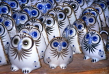 MEXICO, Yucatan, Mexican Tlaquepaque Pottery, Owl figures, MEX208JPL