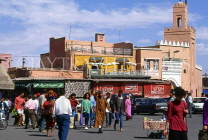 MOROCCO, Marrakesh, Medina (old town) street scene, MOR74JPL