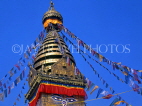 NEPAL, Kathmandu, Swayambhunath Temple (Monkey Temple), stupa, NEP338JPL