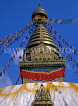 NEPAL, Kathmandu, Swayambhunath Temple (Monkey Temple), stupa, NEP341JPL