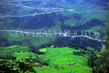 NEPAL, Pokara, rice terraces and winding mountain road, NEP156JPL