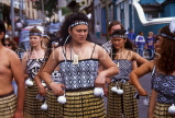 NEW ZEALAND, North Island, Maori dancers, NZ380JPL
