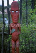 NEW ZEALAND, North Island, ROTORUA, Maroi wood carving, NZ62JPL