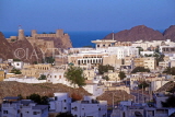 OMAN, Muscat, old town view and Portuguese Fort, OMA56JPL