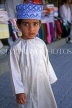 OMAN, Muscat, young boy in traditional dress, OMA112JPL
