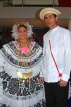 PANAMA, couple in traditional dress, woman in La Pollera, man in Camisilla shirt, PAN40JPL