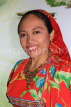 PANAMA, native Indian woman in traditional dress and face painting, PAN103JPL