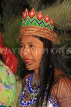 PANAMA, native Indian woman with face and body paintings, PAN89JPL