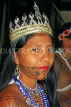 PANAMA, native Indian woman with face paintings, PAN84JPL