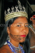 PANAMA, native Indian woman with face paintings, PAN85JPL