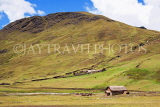 PERU, Chupani, Andean Mountain scenery, traditional house, PER60JPL