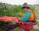 PERU, Chupani, Andean Mountains, traditional weaving, woman weaving, PER64JPL
