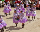 PERU, Ollantaytambo, Festival of the Cross (Choquekillka), traditional dance  preformance, PER53JPL