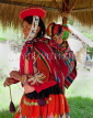 PERU, Patacancha, Sacred Valley, womn and child in traditional dress, PER97JPL