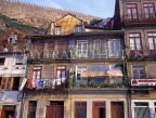 PORTUGAL, Porto (Oporto), Old Town, typical houses with balconies (along river Duoro), POR508JPLA