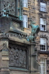 SCOTLAND, Edinburgh, Duke of Buccleuch memorial, Deer sculpture, High St, SCO1019JPL