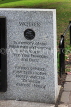 SCOTLAND, Edinburgh, Princes Street Gardens, Wojtek 'Soldier Bear' memorial tablet, SCO1059JPL