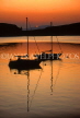 SCOTLAND, Highlands, Argyll & Bute, OBAN, sunset and boats, SCO770JPL
