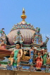 SINGAPORE, Chinatown, Sri Mariamman Temple,  statues of deities, SIN736JPL