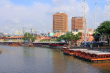 SINGAPORE, Clarke Quay, Singapore River and tour boats, SIN1407JPL