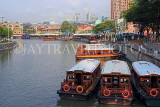 SINGAPORE, Clarke Quay, Singapore River and tour boats, SIN1408JPL