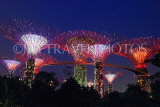 SINGAPORE, Gardens by the Bay, Supertree Grove, illuminations, SIN479JPL
