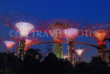 SINGAPORE, Gardens by the Bay, Supertree Grove, illuminations, SIN480JPL