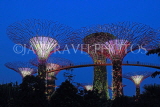 SINGAPORE, Gardens by the Bay, Supertree Grove, illuminations, SIN484JPL