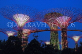 SINGAPORE, Gardens by the Bay, Supertree Grove, illuminations, SIN485JPL