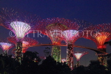 SINGAPORE, Gardens by the Bay, Supertree Grove, illuminations, SIN487JPL